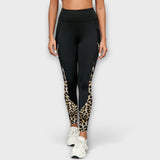 Carmo - Leggings visoki struk s leopard uzorkom