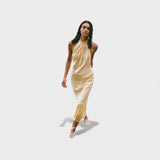 Gala - Halter Satin Evening Dress