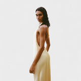Gala - Halter Satin Evening Dress