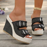 Atelier | Sandale s Wedge Petom i Raskošnim Rubom