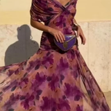 Elegantna haljina s V izrezom