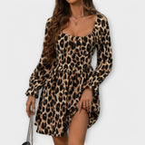 Catarina - Kratka haljina s leopard uzorkom