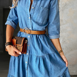 Barbara | Elegantna Casual Denim Haljina