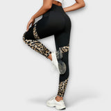 Carmo - Leggings visoki struk s leopard uzorkom