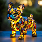 Francuski Bulldog - Staklena Lampa