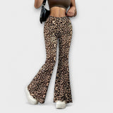 Berenice - Bootcut hlače s printom leoparda
