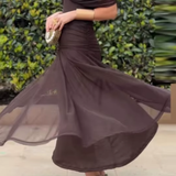 Elegantna haljina s V izrezom
