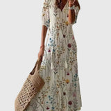 Amalia | Maxi Ljetna Boho Vintage Haljina" can be rewritten as "Amalia | Vintage Boho Maxi Dress for Summer.