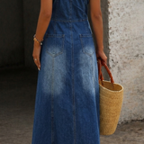 Savannah | Vintage Denim Maxi Haljina