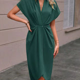 Caia - Envelop Midi Dress
