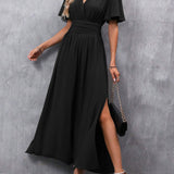 Eterna - Elegant Maxi Dress in Black