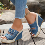 Atelier | Sandale s Wedge Petom i Raskošnim Rubom