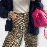 Carina - Vintage traperice s leopard printom