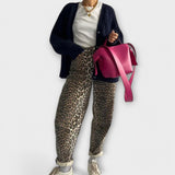 Carina - Vintage traperice s leopard printom