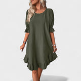 Sassa - Casual Dress with Ruffles
