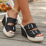 Atelier | Sandale s Wedge Petom i Raskošnim Rubom