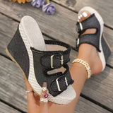 Atelier | Sandale s Wedge Petom i Raskošnim Rubom