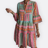 Madalena - Boho Haljina s Elegantnim Krojem