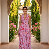 Elegantna Duga Haljina s Halter Izrezom
