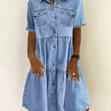 Sophia | Elegantna Casual Denim Haljina